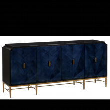 Currey 3000-0247 - Kallista Blue Credenza