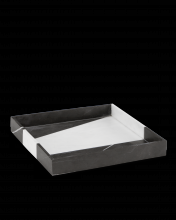 Currey 1200-0653 - Sena Black & White Marble Tray