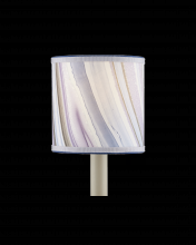 Currey 0900-0018 - Marble Lavender Paper Drum Chandelier Shade