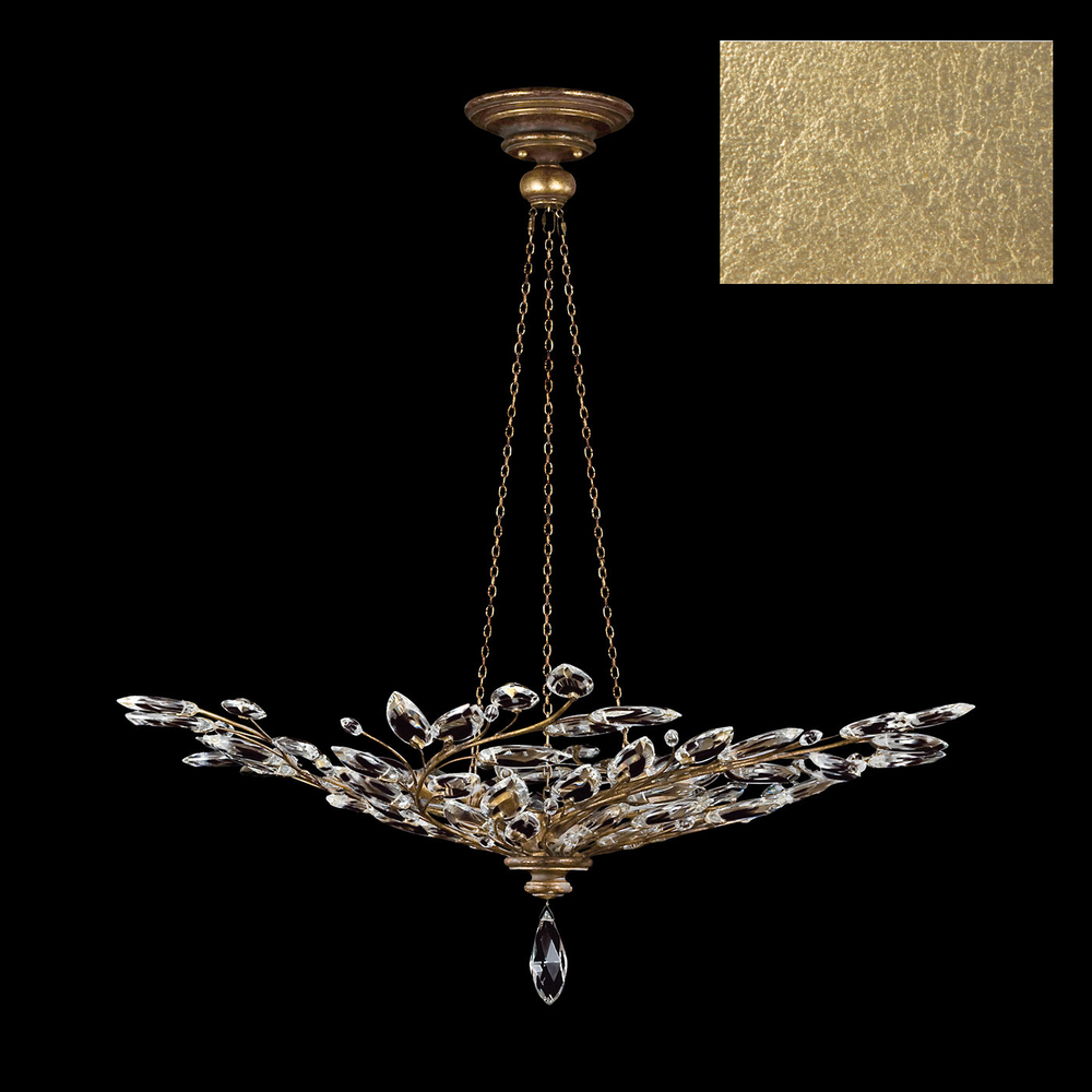 Crystal Laurel 47"W Round Pendant